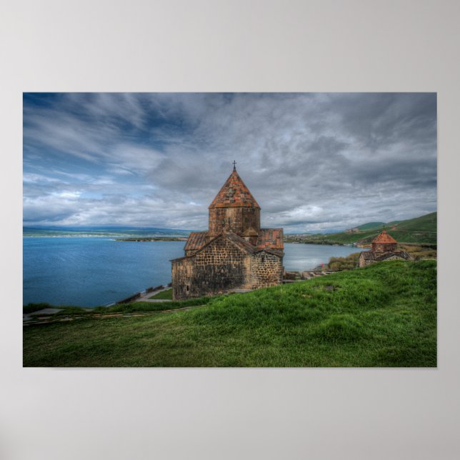 Póster Lago Sevan, Armenia (Frente)