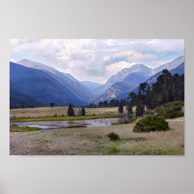 Póster Lago Sheep, Parque Nacional de las Montañas Rocosa (Frente)