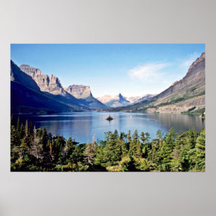 Póster Lago St. Mary - Parque nacional Glacier