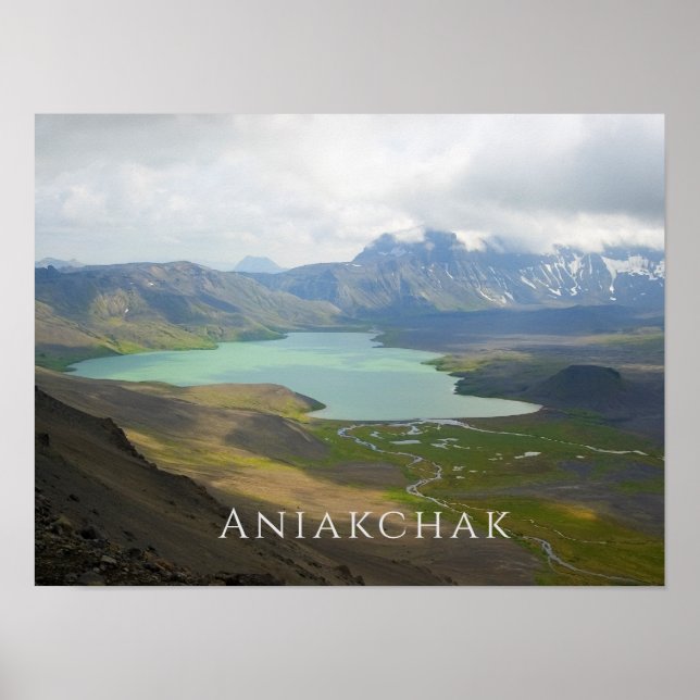 Póster Lago Surprise, Poster de Aniakchak (Frente)
