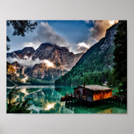 Póster Lago Surrealista Italiano