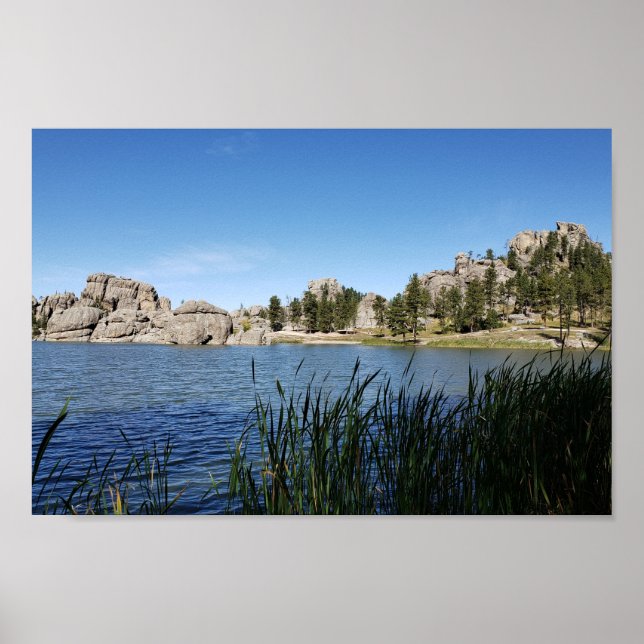 Póster Lago Sylvan, Black Hills, Custer, Dakota del Sur (Frente)