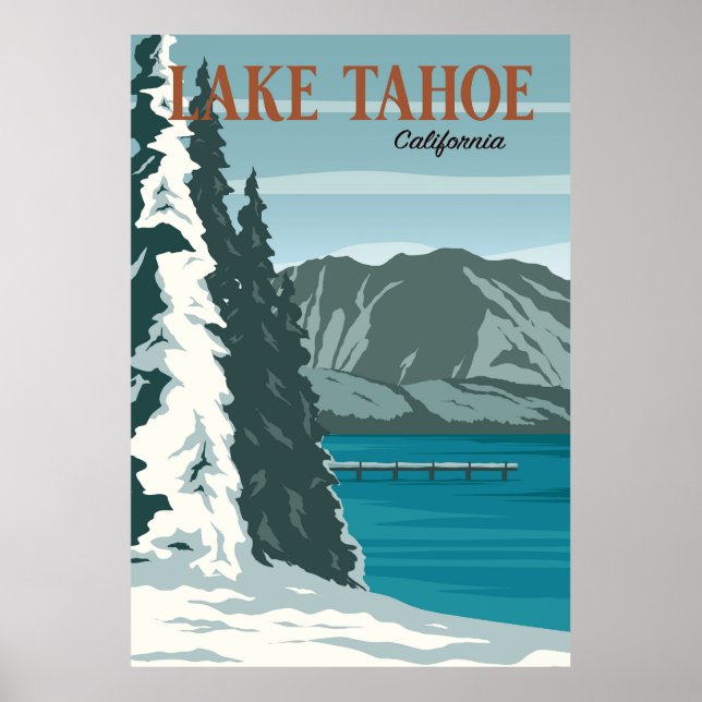 Póster Lago Tahoe (Frente)