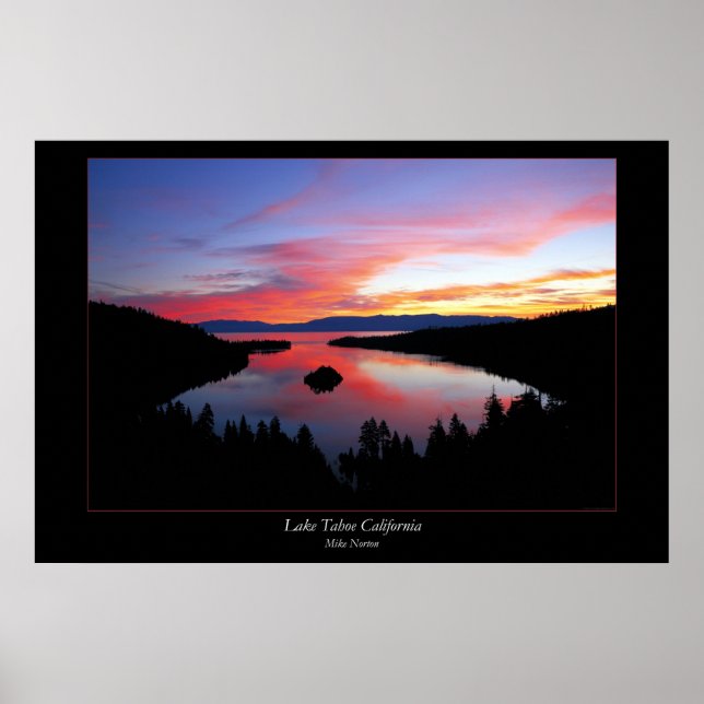 Póster Lago Tahoe (Frente)