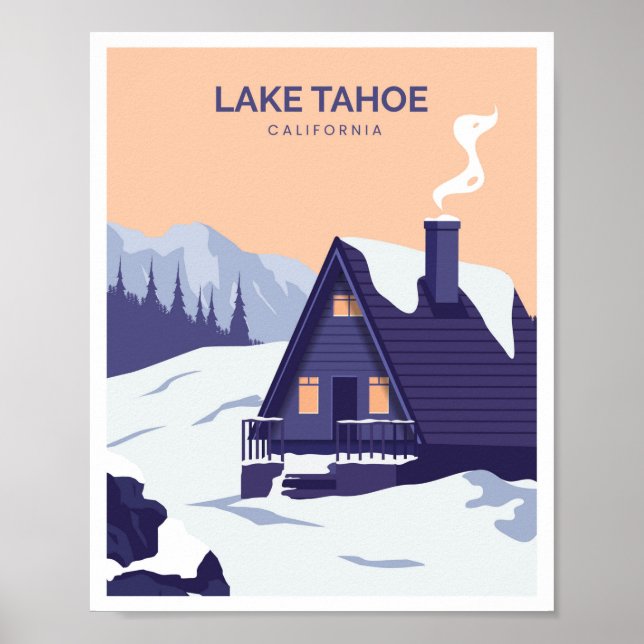 Póster Lago Tahoe California (Frente)