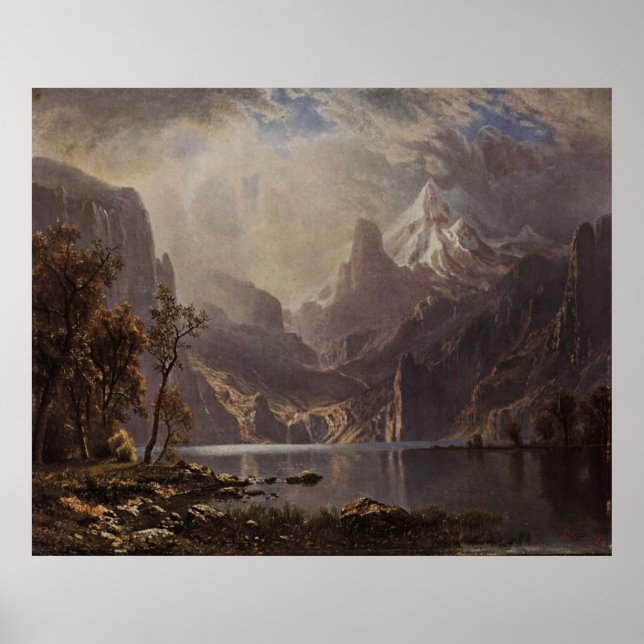 Póster Lago Tahoe de Albert Bierstadt, 1868 (Frente)