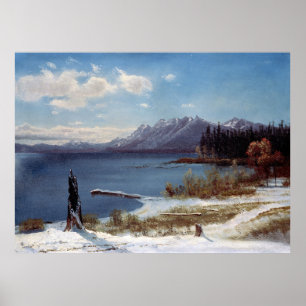 Póster Lago Tahoe en invierno por Albert Bierstadt