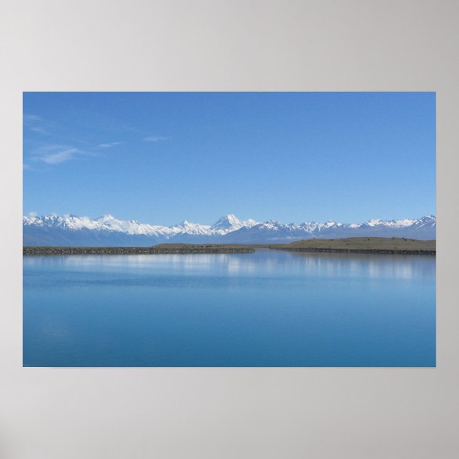 Póster Lago Tekapo, Nueva Zelanda (Frente)