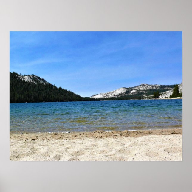 Póster Lago Tenaya, Yosemite, CA (Frente)