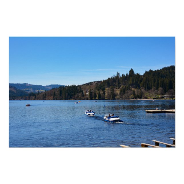 Póster Lago Titisee en la Selva Negra (Anverso)