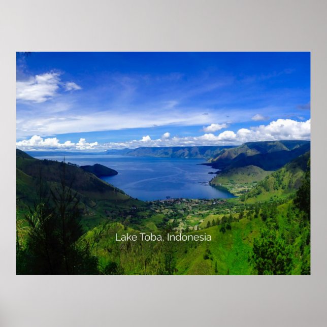 Póster Lago Toba, Sumatra, Indonesia, (Frente)