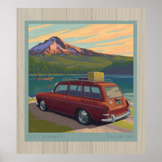 Póster Lago Trillium, sin matrícula