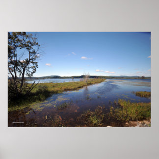 Póster Lago TUpper en los Adirondacks.