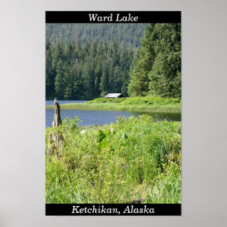 Póster Lago Ward en Ketchikan, Alaska