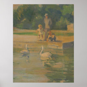 Póster Lago Waterfowl - Zoológico de Kulhanek Brookside