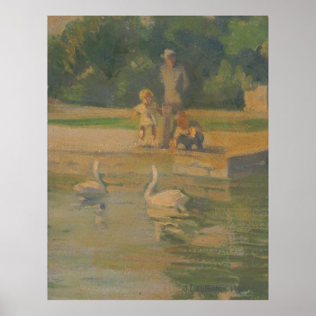 Póster Lago Waterfowl - Zoológico de Kulhanek Brookside (Frente)