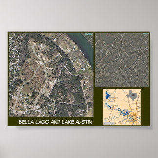 Póster Lago y Lago Austin