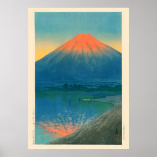 Póster Lago Yamanaka y Monte Fuji por Kawase Hasui