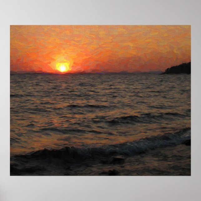 Póster Lago Yellowstone (Frente)