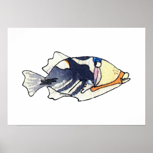Póster Lagoon Triggerfish Wall Art Poster (Frente)