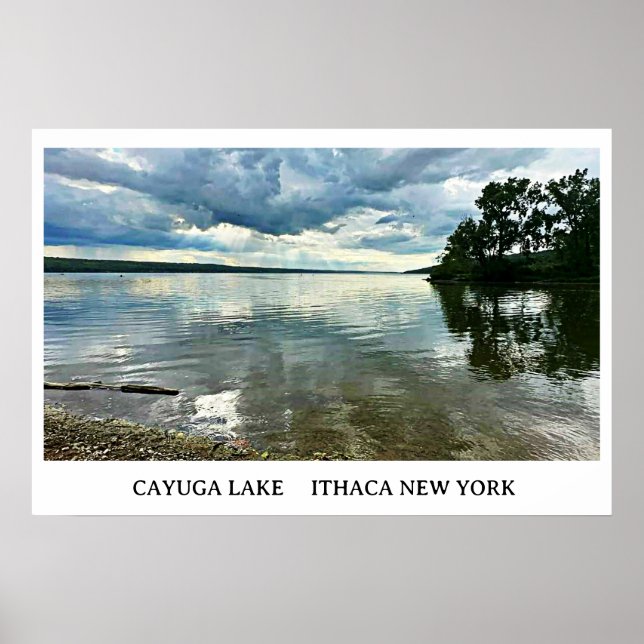 PÓSTER LAGOS DE DEDO LAGO CAYUGA (Frente)