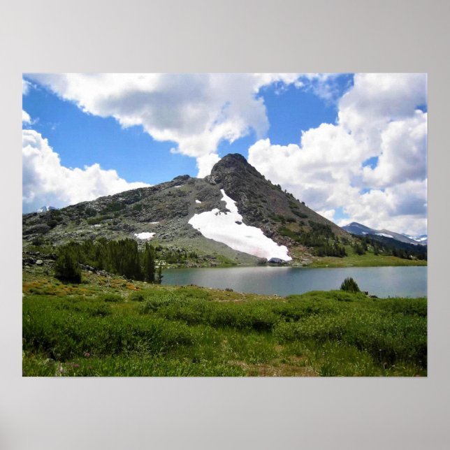 Póster Lagos de Gaylor, paso de Tioga, Yosemite, CA (Frente)