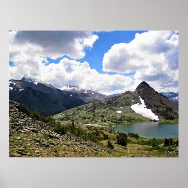 Póster Lagos de Gaylor, paso de Tioga, Yosemite, CA (Frente)