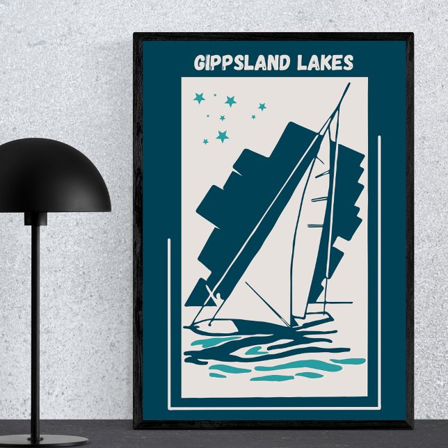 Póster Lagos de Gippsland en Australia - Vintage Sailing (Subido por el creador)