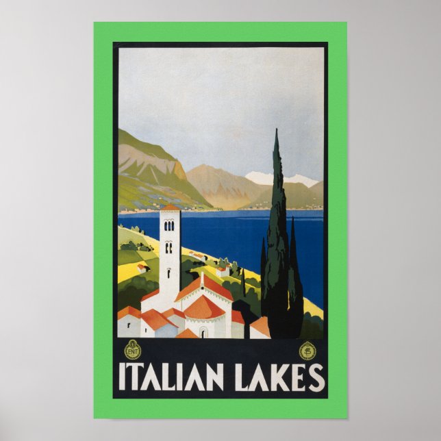 Póster Lagos de Italia (Frente)