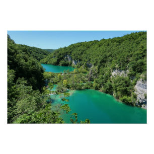 Póster Lagos de Plitvice Croacia