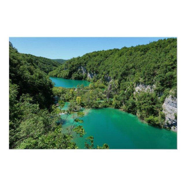 Póster Lagos de Plitvice Croacia (Anverso)