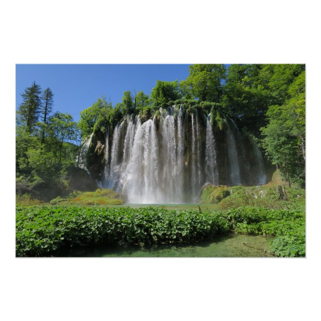 Póster Lagos de Plitvice Croacia (Anverso)