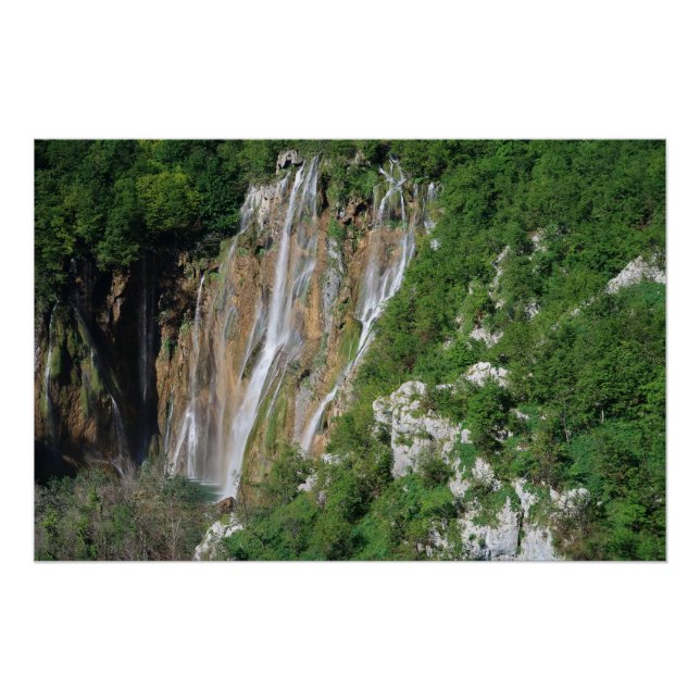 Póster Lagos de Plitvice Croacia (Anverso)