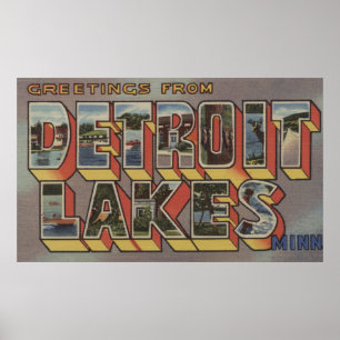 Póster Lagos detroit, Minnesota - escenas grandes de la