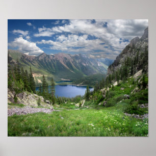 Póster Lagos Esmeraldas 2 - Weminuche Wilderness - Colora