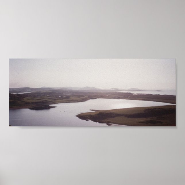 Póster Lagos y montañas, Donegal Occidental (Frente)