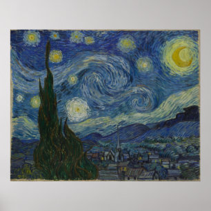 Póster Lágrima estrellada Vicent Van Gogh