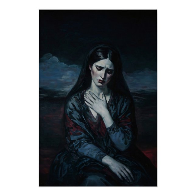 Póster Lágrimas de la tormenta (Anverso)