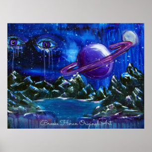 Póster Lágrimas iluminadas por la luna