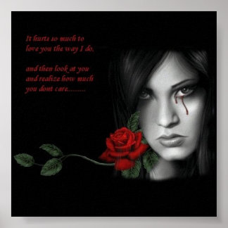 Póster Lágrimas sangrientas