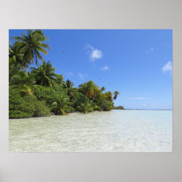 Póster Laguna Azul de Rangiroa