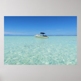 Póster Laguna Azul de Rangiroa