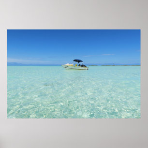Póster Laguna Azul de Rangiroa