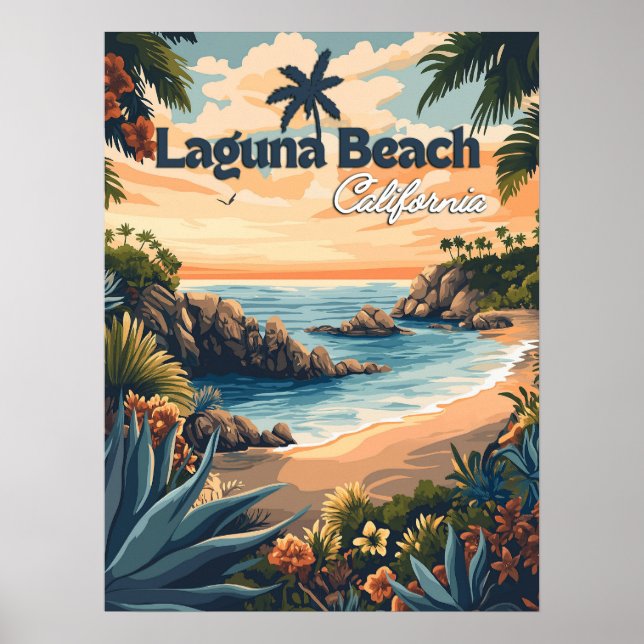 Póster Laguna Beach California (Frente)