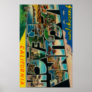 Póster Laguna Beach, California - escenas grandes de la