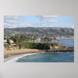 Póster Laguna Beach del norte California