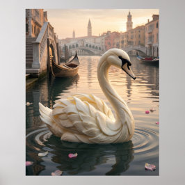Póster Laguna del Cisne de Mozzarella