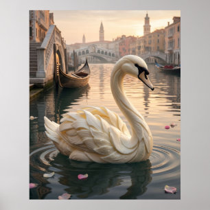 Póster Laguna del Cisne de Mozzarella