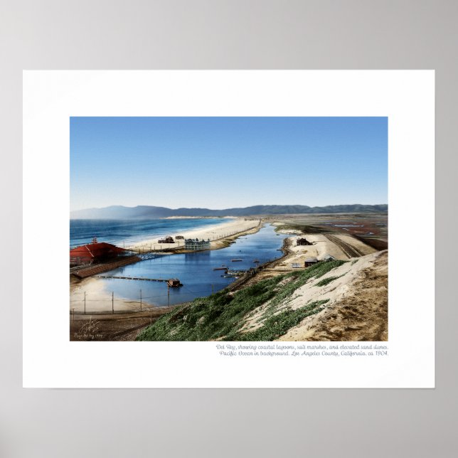 Póster Laguna Playa del Rey, 1904 - Vista Norte (Frente)