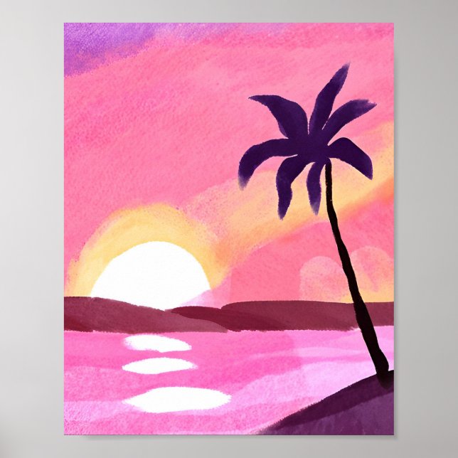 Póster Laguna rosa (Frente)